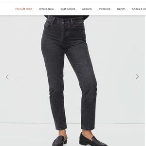 Everlane The 90's Cheeky Jean in Washed Black